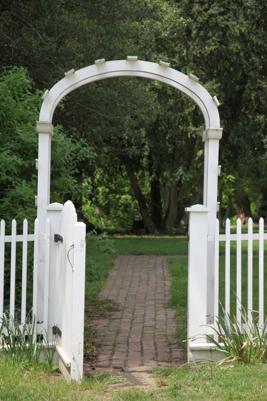 Modern Metal Arched Arbor