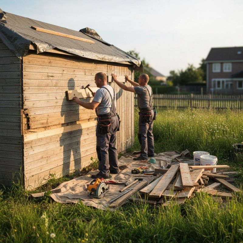Shed Damage Repair in Olathe, KS