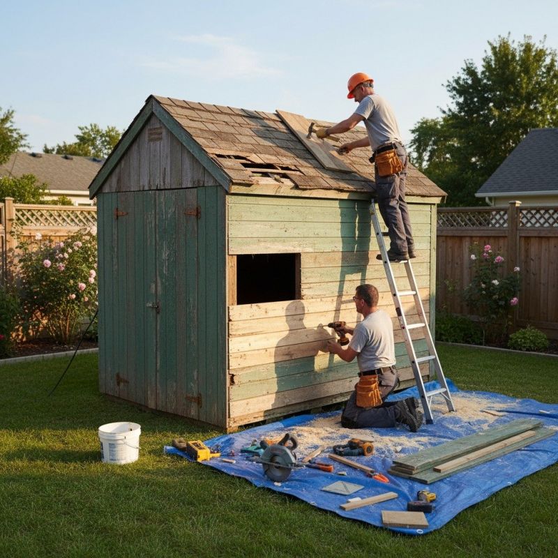 Wood Shed Repair in Alpharetta, GA