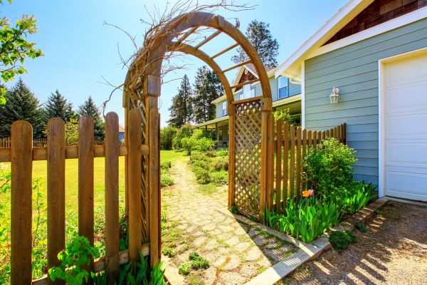 Lattice Arbor Installation